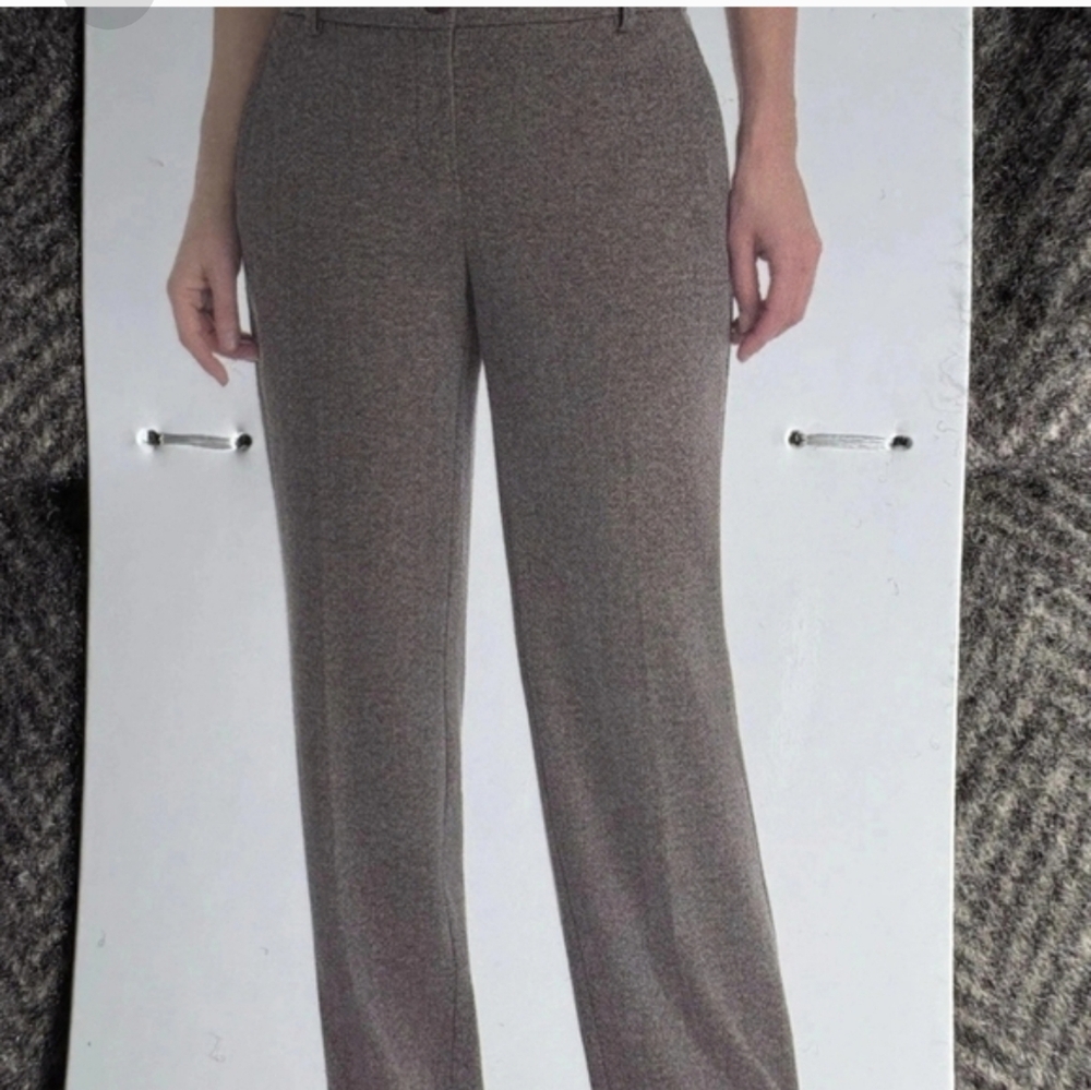Hilary Radley Women's Front Slash Pockets Stretch Brushed Pants, New - Picture 5 of 6